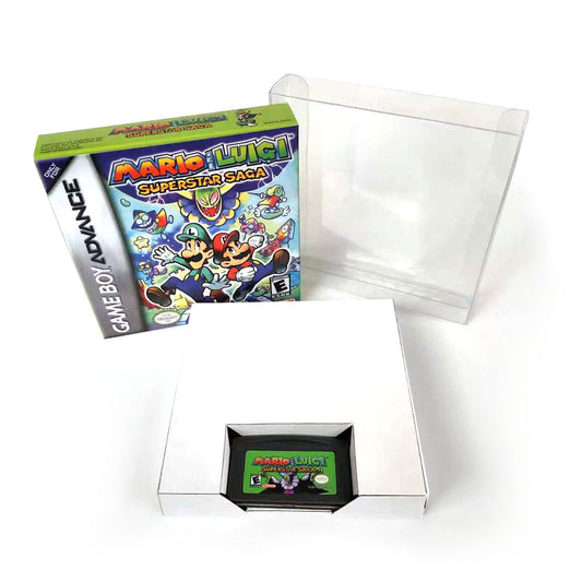 Mario & Luigi Superstar Saga cartridge with tray box for gba game boy advance
