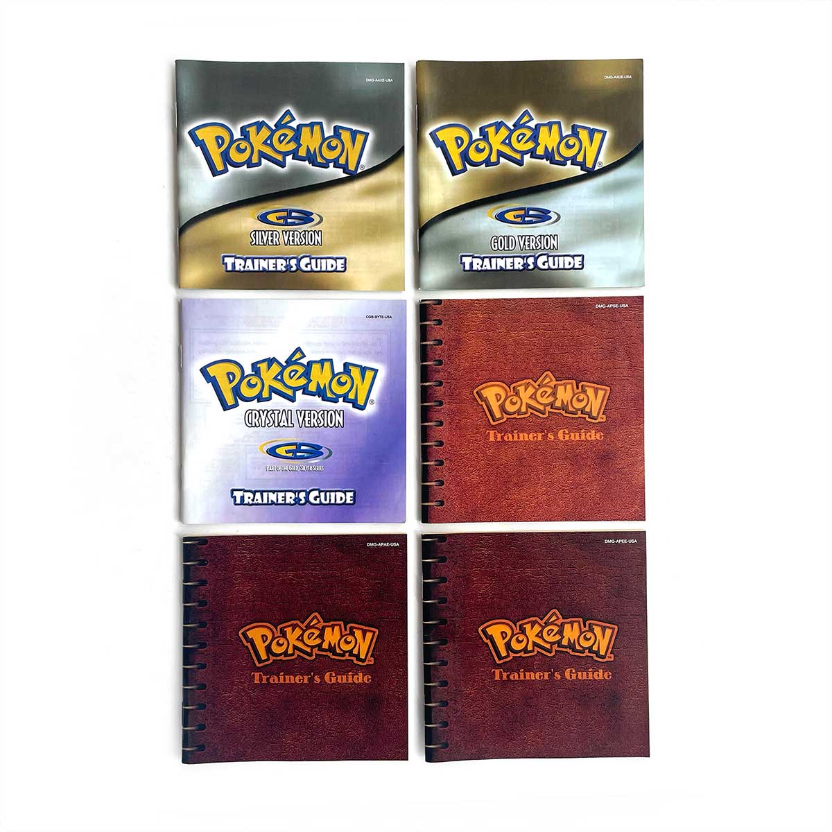 （Shipped from the United States)USA Pokemon Battery Save cart Crtstal, Red, Blue green,Yellow, Gold, Silver,  box trey manual Game Cartridge for GBC