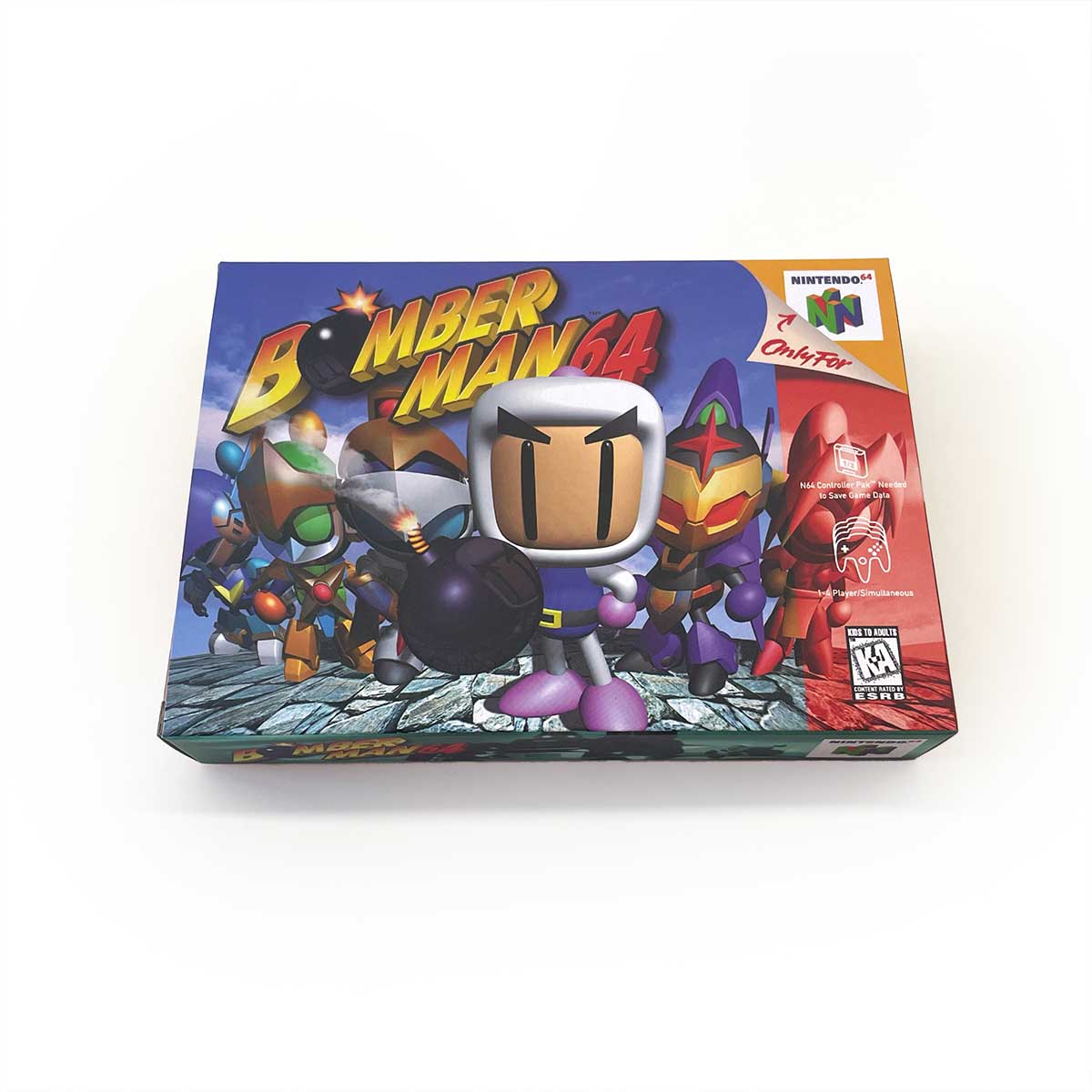 USA NTSC Bomber man 64 game cartridge with tray box for N64 Nintendo 64