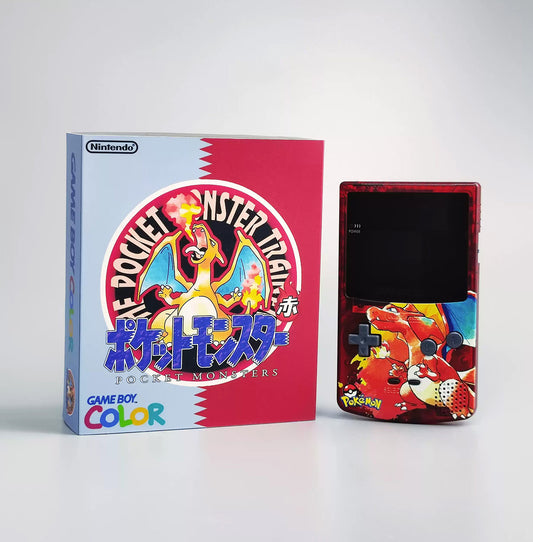GBC GAMEBOY COLOR game console, high brightness handheld console, point-to-point full fit Spitfire Dragon