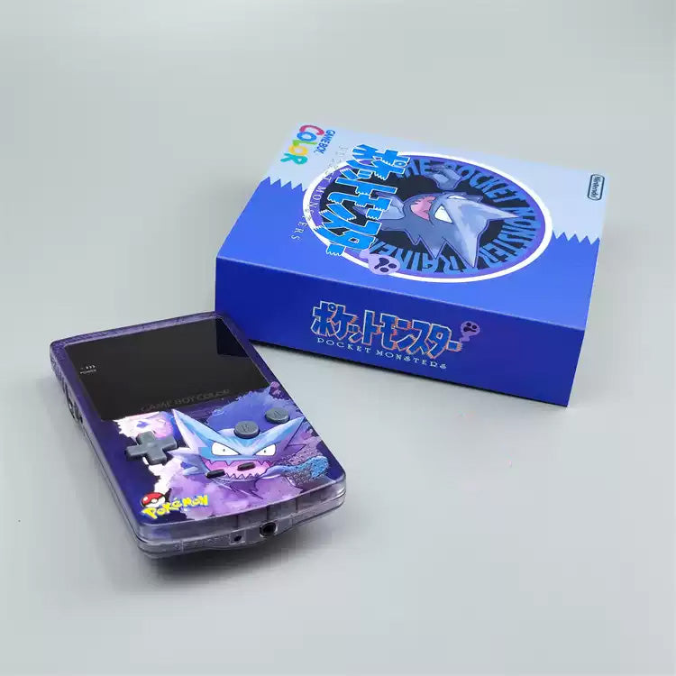 GBC GAMEBOY COLOR game console, high brightness handheld console, point-to-point full fit Ghost Stone