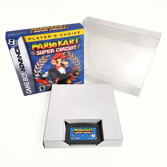 Mario Kart Super Circuit cartridge with tray box manual for gba game boy advance