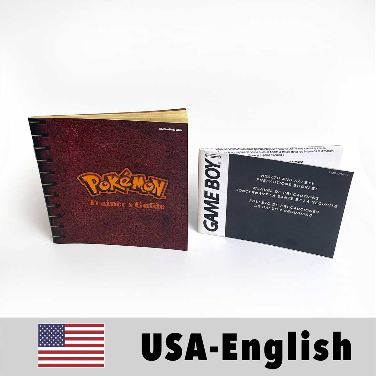 USA FRA NOE ESP ITA EUR Pokemon crystal gold silver red blue yellow Metallic FoilFinish Box Trey Manual label for GBC