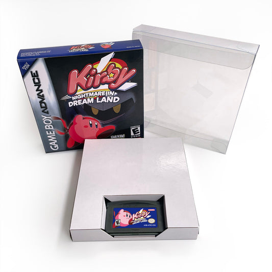Kirby - Nightmare in Dream Land (USA) cartridge with tray box manual for gba game boy advance