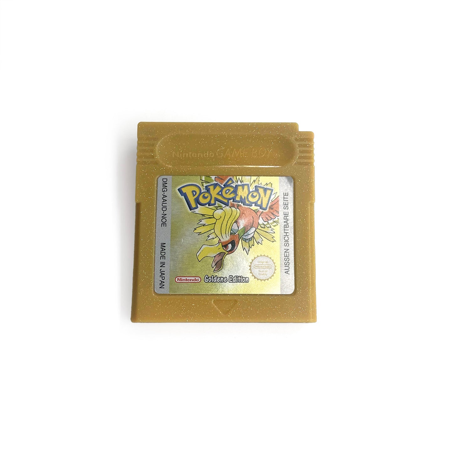 gbc game NOE German pokemon gold version RTC Flash cart Nintendo Battery save cartridge with tray box game boy color