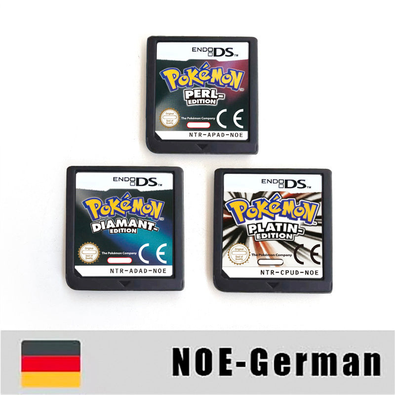 ESP ITA FRA USA EUR NOE Pokemon HeartGold SoulSilver Platinum Diamond Pearl Nintendo Video Console Game Cardride For DS 2DS 3DS