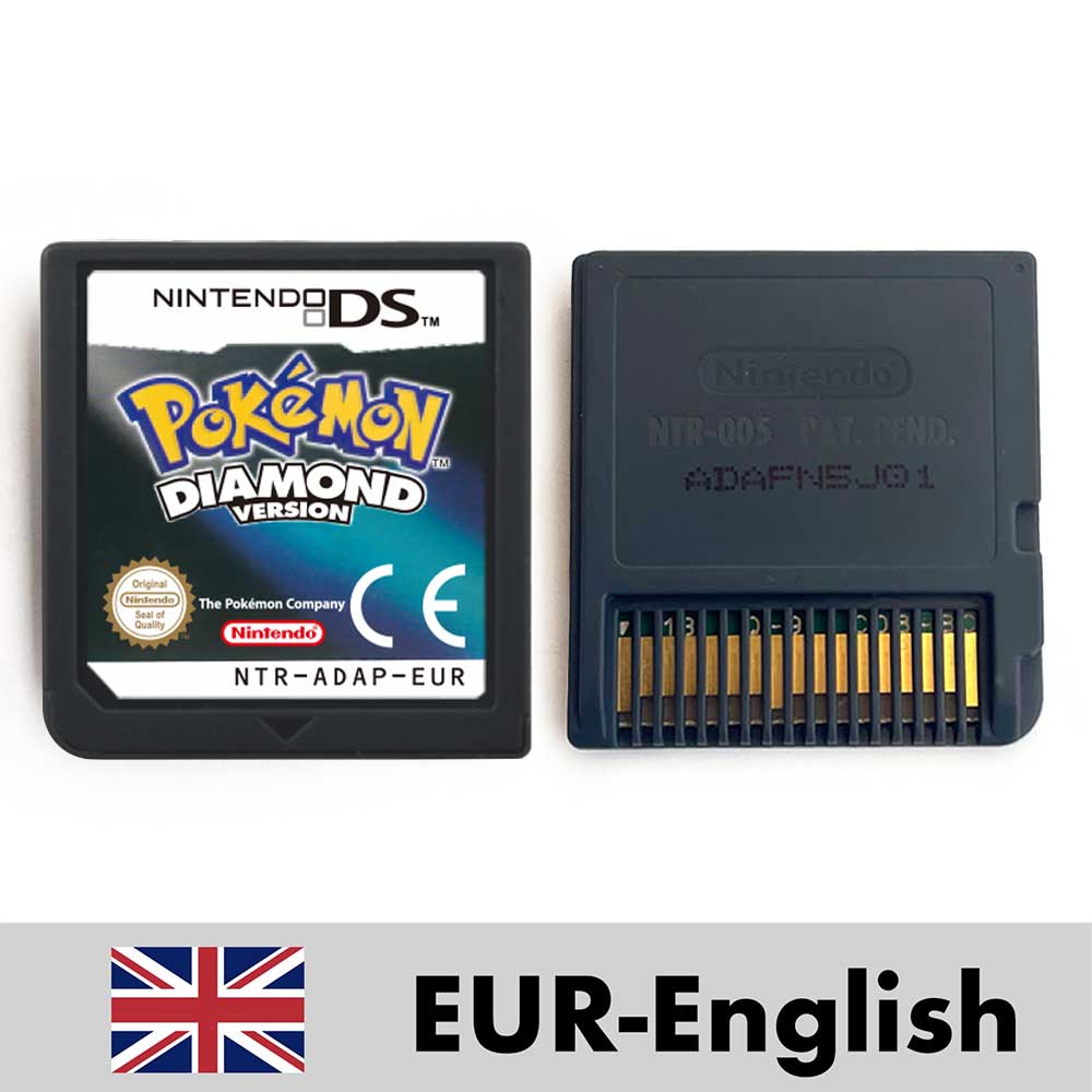 ESP ITA FRA USA EUR NOE Pokemon HeartGold SoulSilver Platinum Diamond Pearl Nintendo Video Console Game Cardride For DS 2DS 3DS