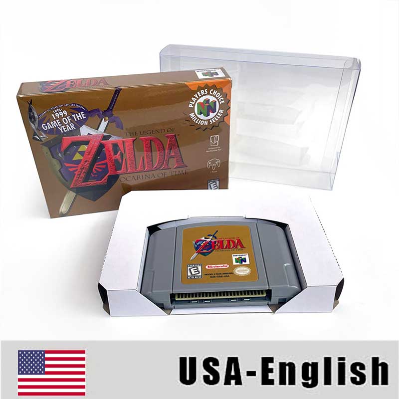 USA NTSC Banjo Donkey Kong 64 Kirby 64 Mario Party Pokemon Stadium Zelda Goldeneye 007 Game Cartridge Tray BOX for N64