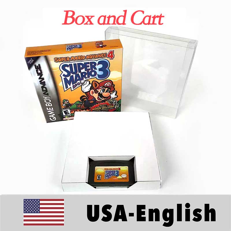 USA Englsih Zelda,super Mario,Castlevania,Metroid,Kirby,Final Fantasy,donkey Kong,Fire Emblem Nintendo box tray Game Cartridge for Gba