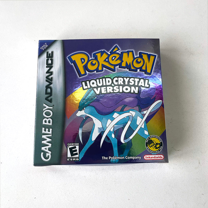 USA RTC Flash cart Pokemon liquid crystal version GBA Nintendo Game Cartridge Video Rom Hack English