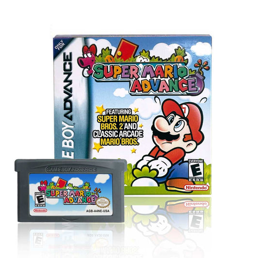 USA Englsih Super Mario Acvance 1 Game Cartridge Nintendo Tray Box for Gba Game Boy Advance