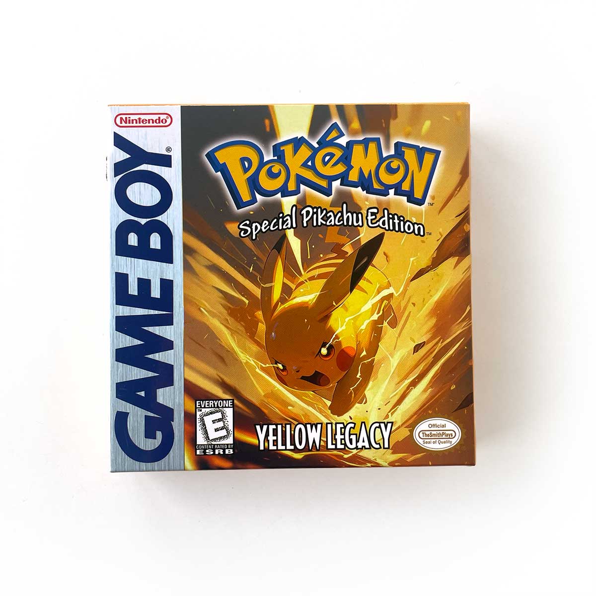 Pokemon YELLOW LEGACY  ( Battery Save / NO RTC Flash ) Cartridge for GBC