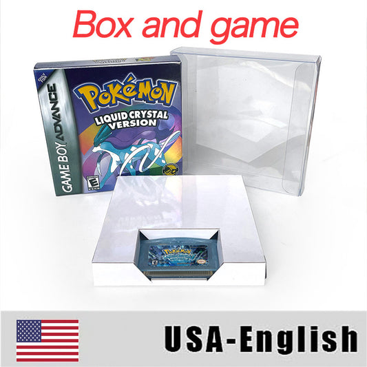 USA RTC Flash cart Pokemon liquid crystal version GBA Nintendo Game Cartridge Video Rom Hack English