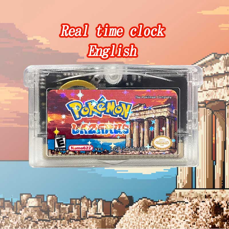 Pokemon lazarus v 2.0 ( RTC Flash cart ) Cartridge for GBA