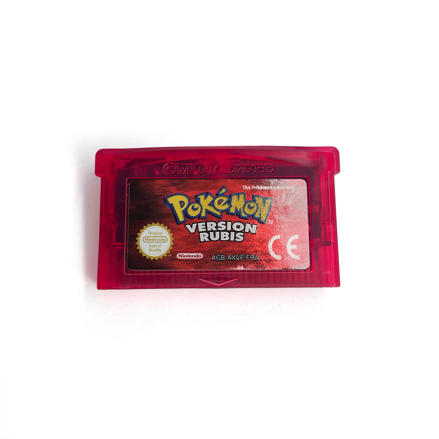 FRA French IC save rtc flash cart Real Time Clock pokemon Rubis version box with tray Nintendo game cartridge for gba game boy advance