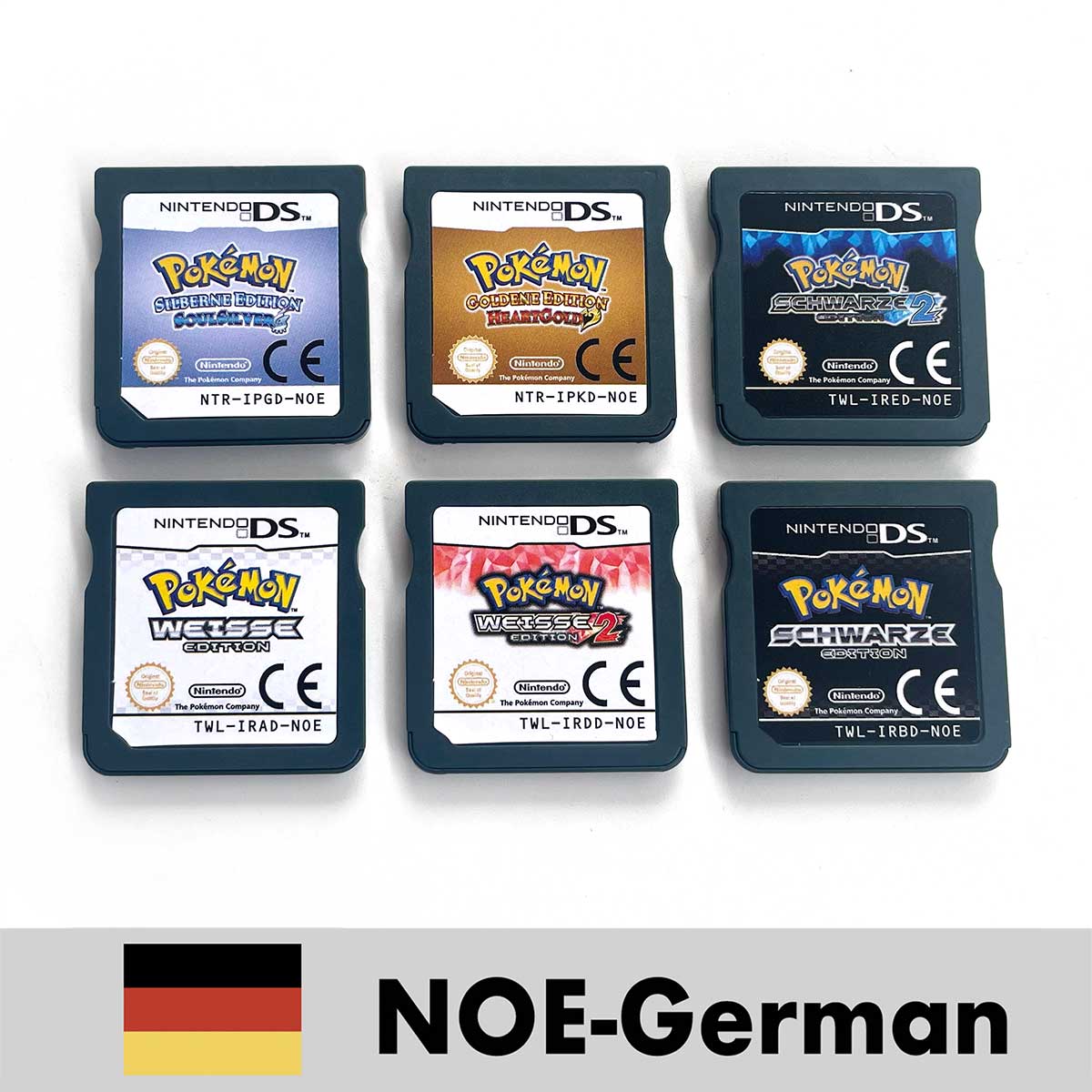 USA FRA ITA NOE ESP Pokemon HeartGold SoulSilver Black 1 2 White 1 2 Nintendo Game Cartridge for DS NDS 3DS
