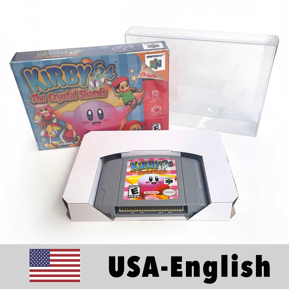 USA NTSC Banjo Donkey Kong 64 Kirby 64 Mario Party Pokemon Stadium Zelda Goldeneye 007 Game Cartridge Tray BOX for N64