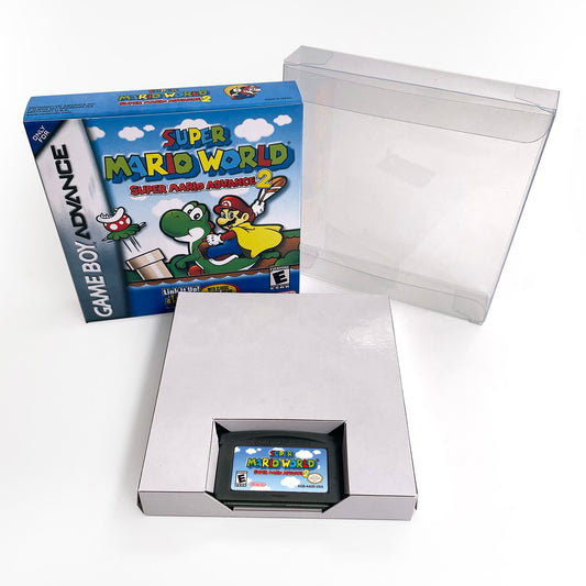 super mario acvance 2 cartridge with tray box for gba game boy advance