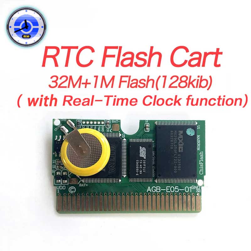 USA FRA NOE FRA RTC/1 M Flash CART pokemon sapphire ruby leafgreen emerald firered sealed box tray Game Cartridge manual for gba