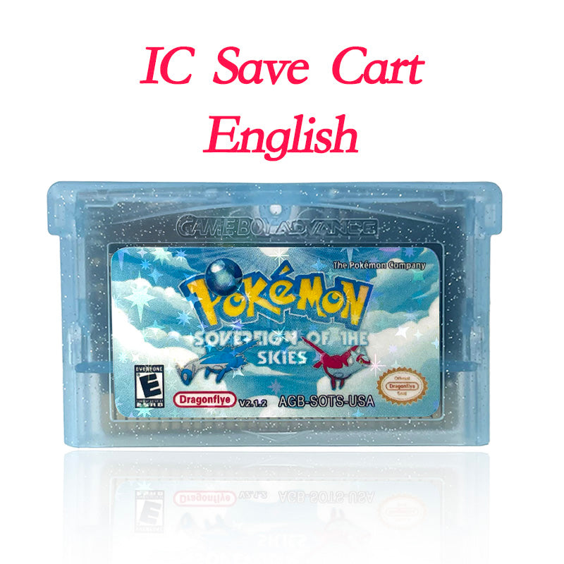 USA IC SAVE Pokemon firered extended INTERNAL LEGEND SWAAT RECHARGED YELLOW Cartridge Video Game Console Rom Hack English