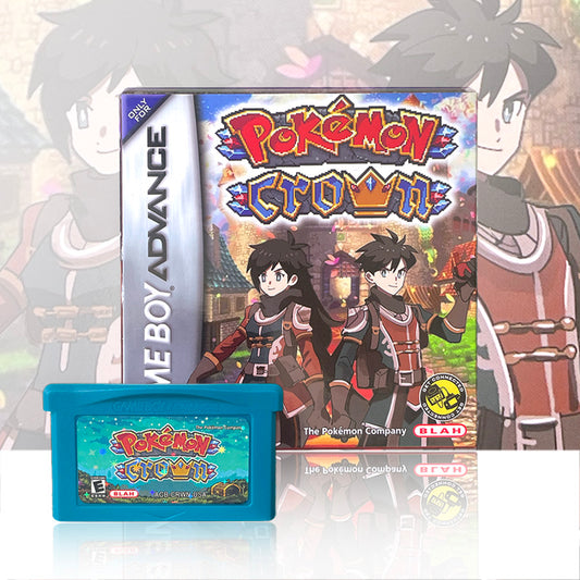 Pokemon Crown ( 1M Flash cart ) Cartridge for GBA