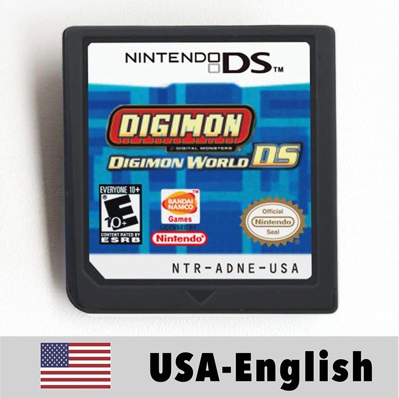 USA English Ace Attorney/Castlevania/Kirby/Rune Factory/Bomberman/Digimon World/Dragon Quest/Etrian Odyssey Game Cartridge for Nintendo Ds 3ds 2ds
