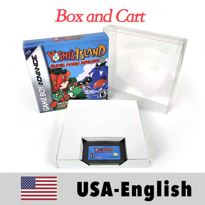 USA Englsih Zelda,super Mario,Castlevania,Metroid,Kirby,Final Fantasy,donkey Kong,Fire Emblem Nintendo box tray Game Cartridge for Gba