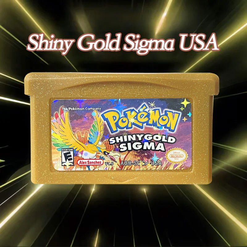 Pokemon shiny gold sigma v1.5.1 ( RTC Flash cart ) Cartridge for GBA