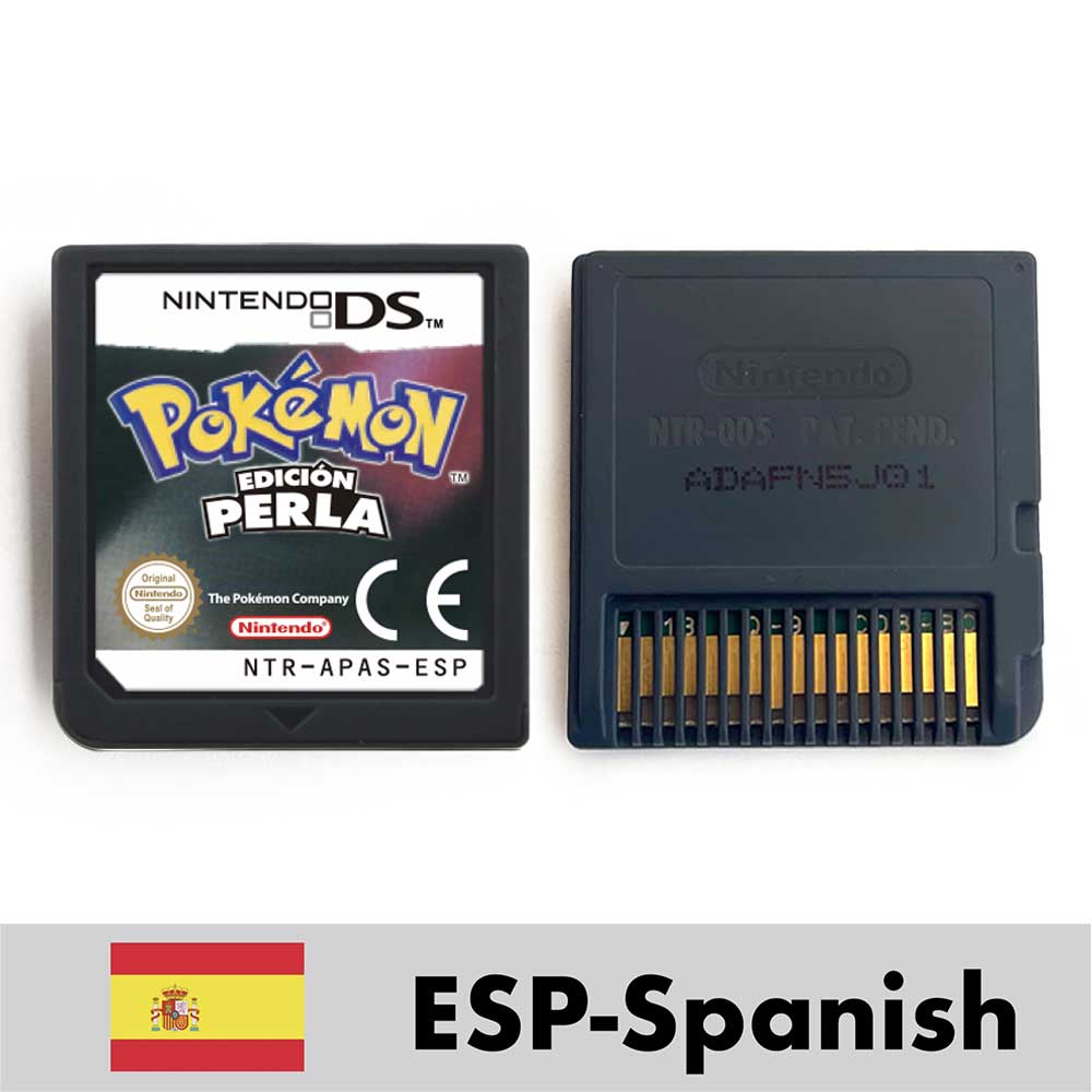 ESP ITA FRA USA EUR NOE Pokemon HeartGold SoulSilver Platinum Diamond Pearl Nintendo Video Console Game Cardride For DS 2DS 3DS