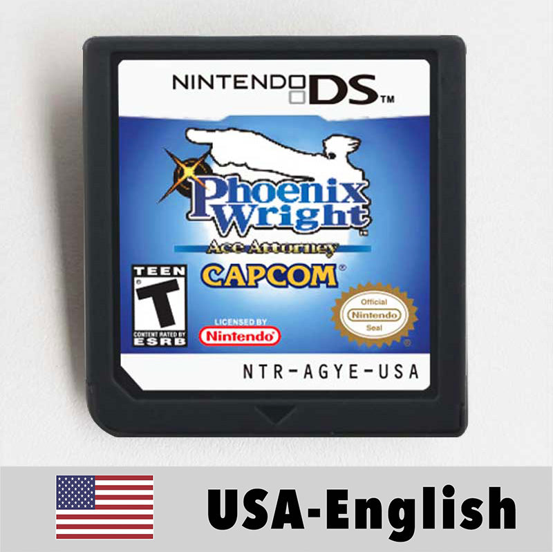 USA English Ace Attorney/Castlevania/Kirby/Rune Factory/Bomberman/Digimon World/Dragon Quest/Etrian Odyssey Game Cartridge for Nintendo Ds 3ds 2ds