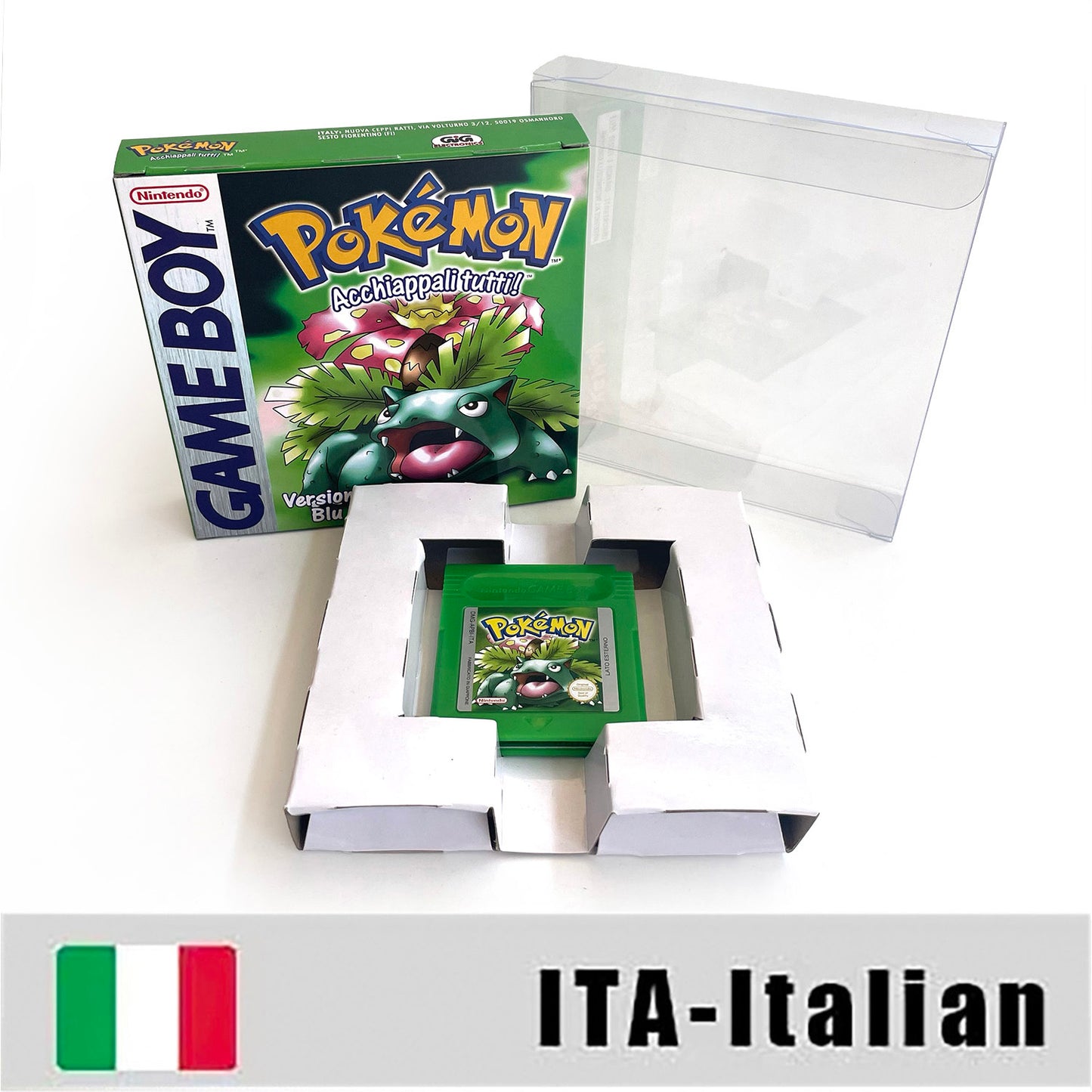 GBC GAME ITA Italian gbc game pokemon green pokemon verde Nintendo cartridge with tray box game boy color