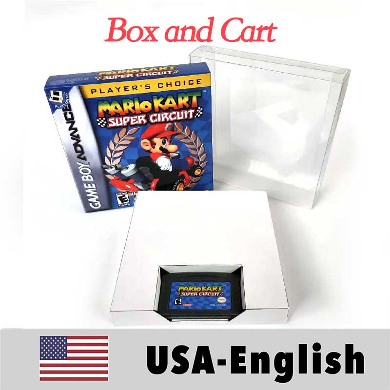 USA Englsih Zelda,super Mario,Castlevania,Metroid,Kirby,Final Fantasy,donkey Kong,Fire Emblem Nintendo box tray Game Cartridge for Gba