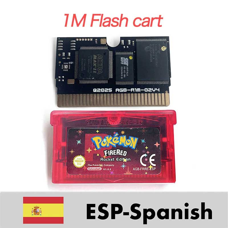 Pokemon firered rocket (v1.02)  (1M Flash ) Cartridge for GBA