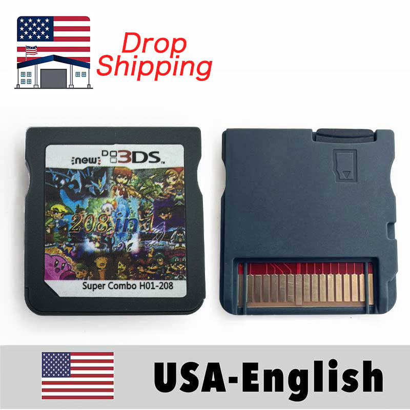 （Shipped from the United States）USA English 208 in 1,482 in 1,486 in 1,500 in 1,510 in 1,4300 in 1,5000 in 1,7800 in 1 Game Cartridge for DS Console