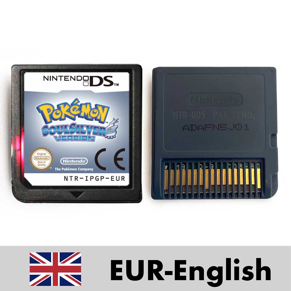 ESP ITA FRA USA EUR NOE Pokemon HeartGold SoulSilver Platinum Diamond Pearl Nintendo Video Console Game Cardride For DS 2DS 3DS