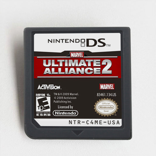 Marvel Ultimate Alliance 2 DS Civil War Superhero Co-Op RPG with Touchscreen Action Game cartridge for Nintendo Ds 3ds 2ds