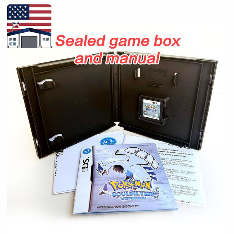 （Shipped from the United States) USA Version English pokemon Pearl Platinum SoulSilver HeartGold Diamond Box with Manual Game Cartride for ds