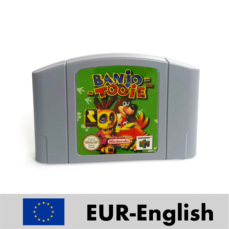 EUR PLA version English banjo tooie game cartridge with tray box for N64 Nintendo 64