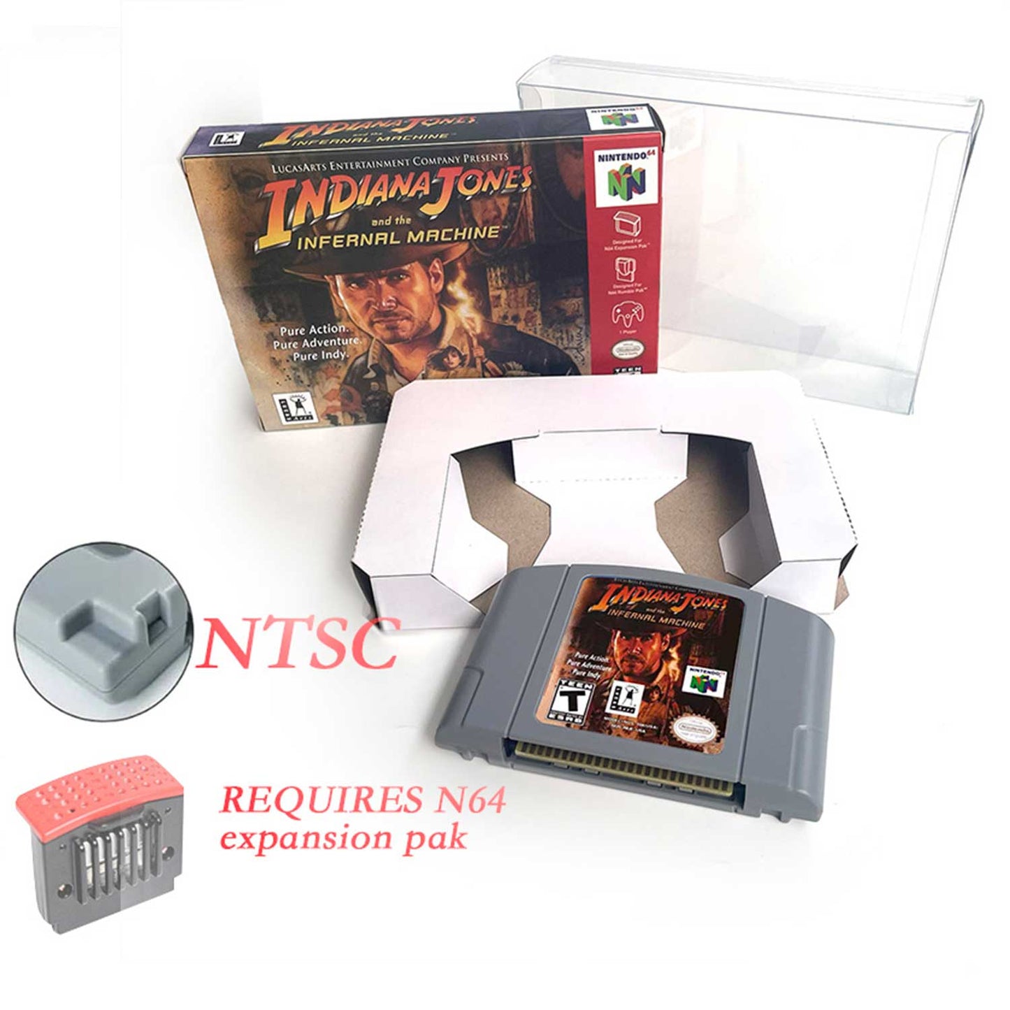 USA NTSC Banjo Donkey Kong 64 Kirby 64 Mario Party Pokemon Stadium Zelda Goldeneye 007 Game Cartridge Tray BOX for N64