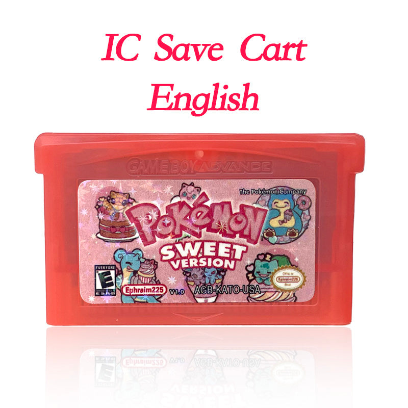 USA IC SAVE Pokemon firered extended INTERNAL LEGEND SWAAT RECHARGED YELLOW Cartridge Video Game Console Rom Hack English