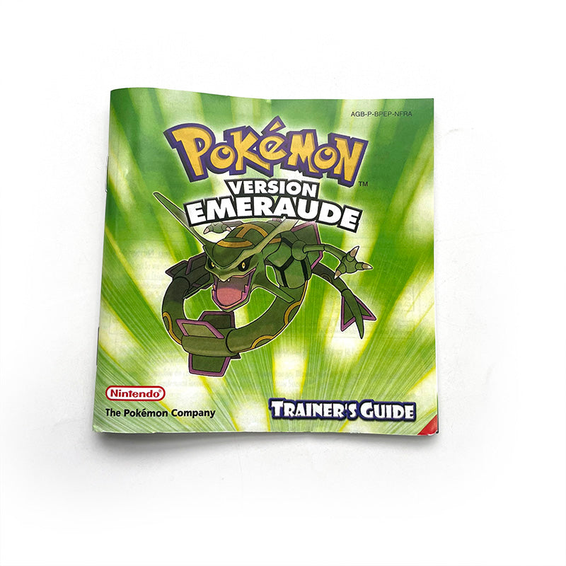 USA FRA NOE FRA ESP Pokemon Leaf Green Fire Red Ruby Emerald Sapphire Game Cartridge manual for Gba