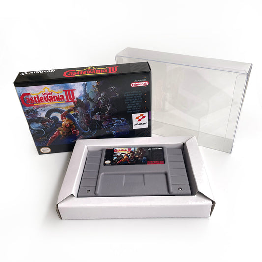 Super Castlevania IV cartridge with tray box manual for SNES super nintendo entertainment system