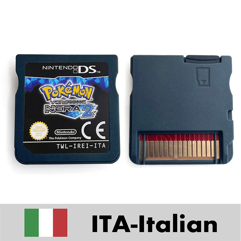 USA FRA ITA NOE ESP Pokemon HeartGold SoulSilver Black 1 2 White 1 2 Nintendo Game Cartridge for DS NDS 3DS