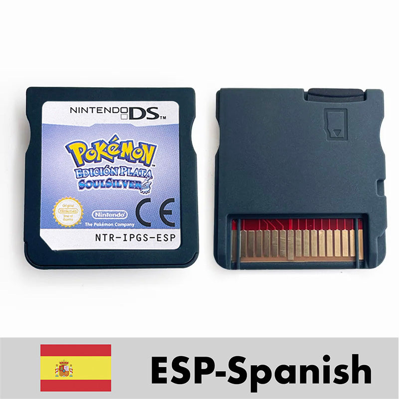 USA FRA ITA NOE ESP Pokemon HeartGold SoulSilver Black 1 2 White 1 2 Nintendo Game Cartridge for DS NDS 3DS