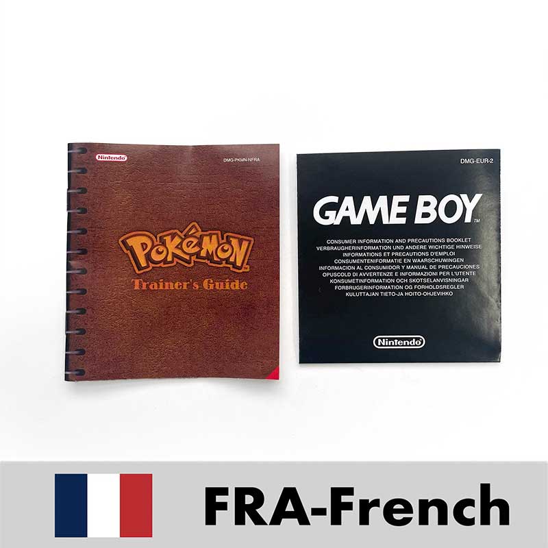 USA FRA NOE ESP ITA EUR Pokemon crystal gold silver red blue yellow Metallic FoilFinish Box Trey Manual label for GBC
