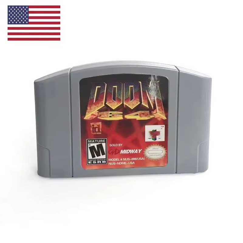 （Shipped from the United States)USA NTSC Version English Retro Video Game Consoles  N64 64bit Game Cartridge for N64