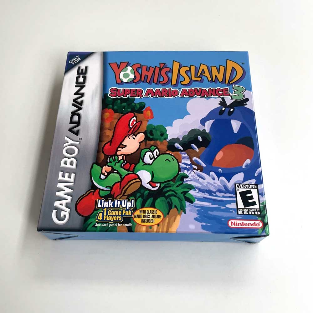 USA Englsih Super Mario Acvance 3 Game Cartridge Tray Box Nintendo for Gba Game Boy Advance
