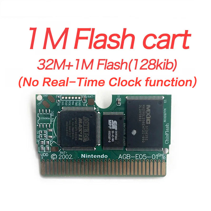 ESP Spanish IC save 1 M flash cart pokemon firered version box with tray Nintendo game cartridge for gba