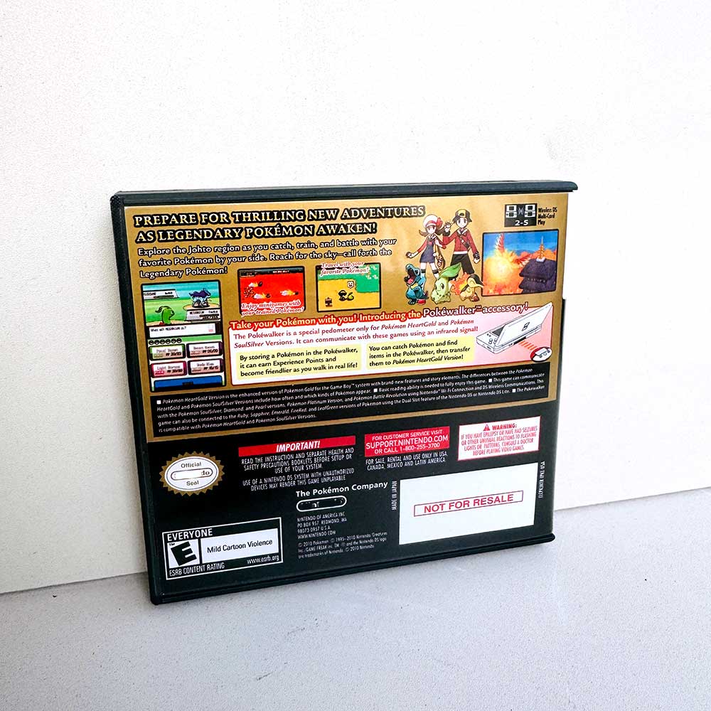 Pokemon sealed Heartgold  With Game cartridge Box Manual Ds Games for Nintendo Ds 3ds 2ds