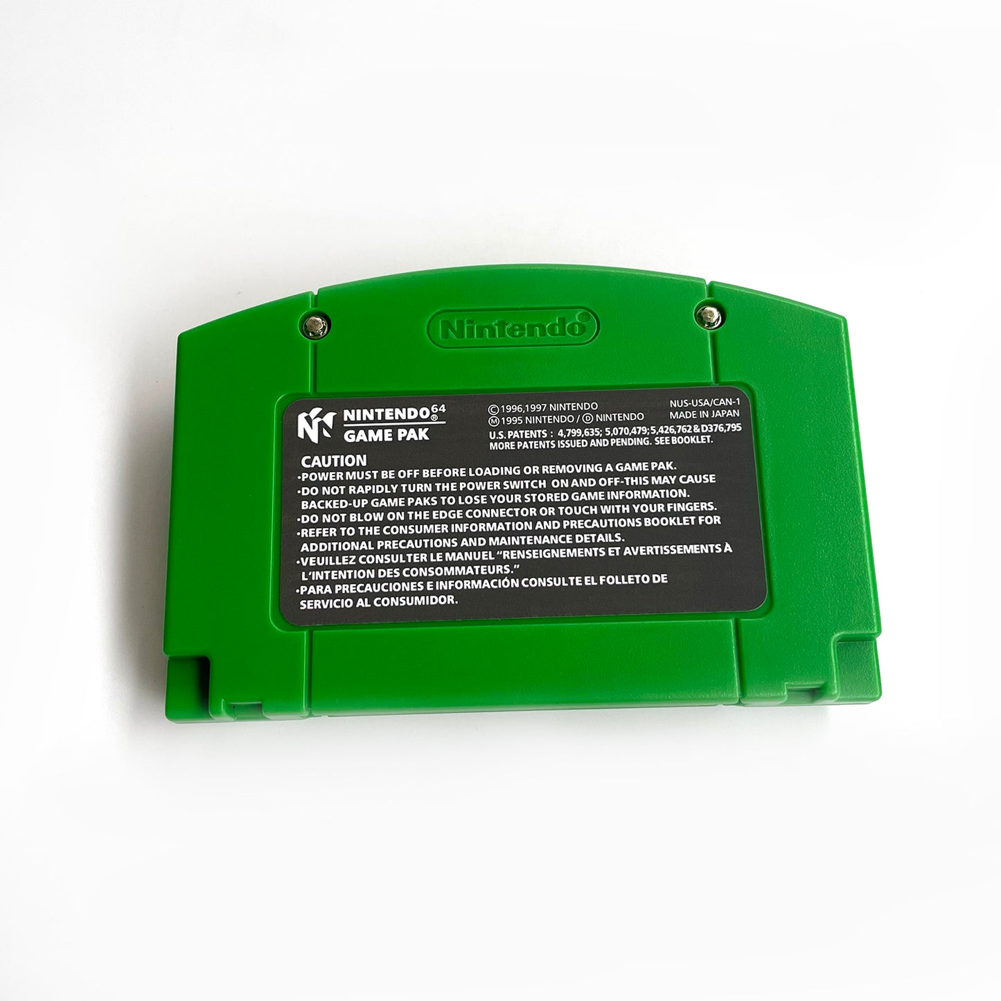 pokemon green version game cartridge with tray box for N64 Nintendo 64